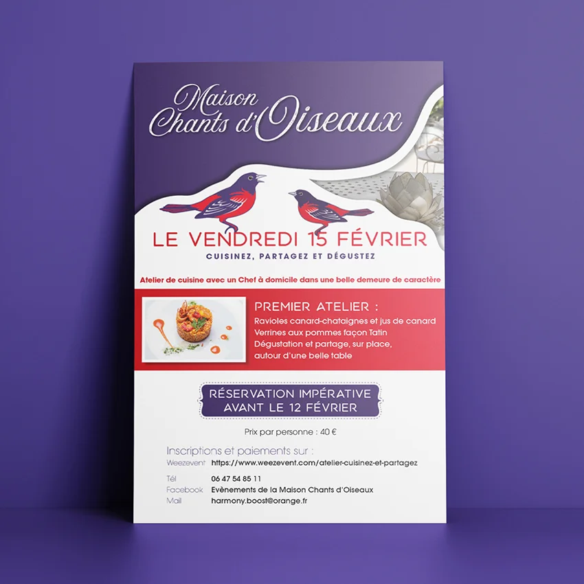 Flyer la Maison Chants d'Oiseaux