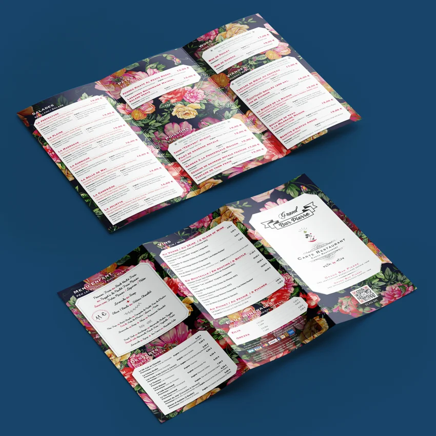 Menu restaurant Le Grand Bar Pierre