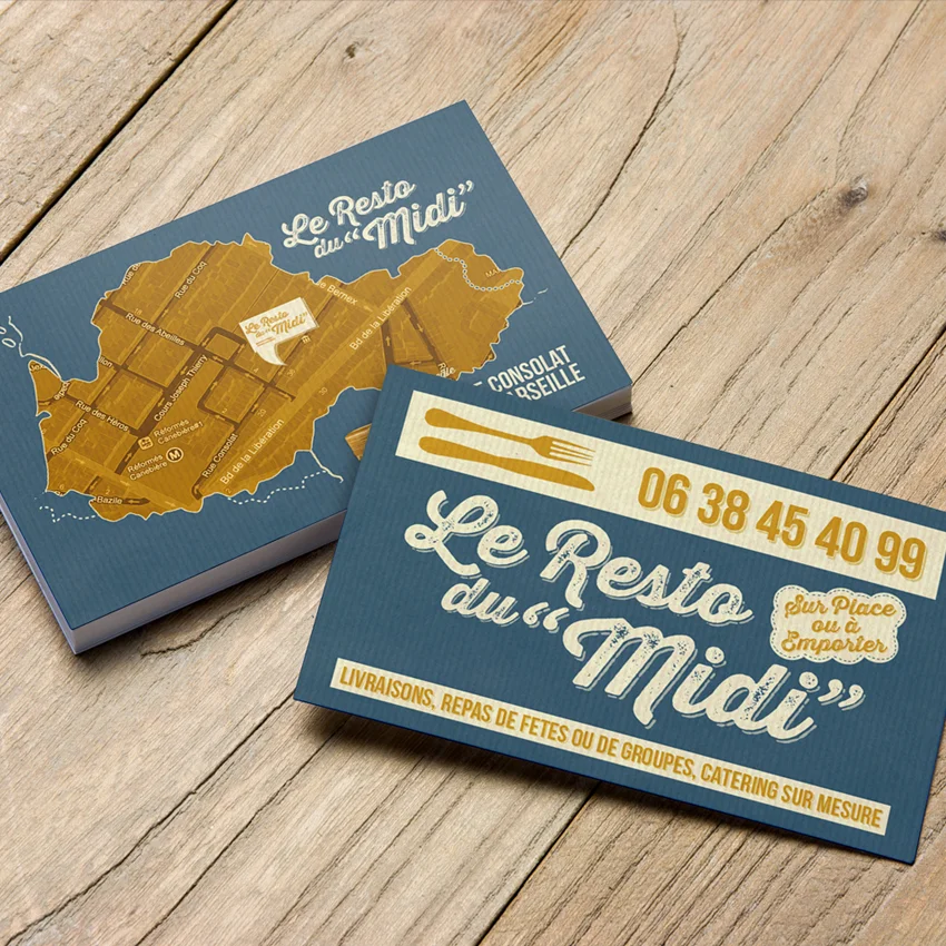 Carte de visite Le Resto du Midi